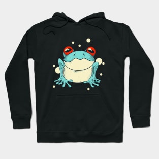 Trippy Frog Cottagecore Aesthetic Hoodie